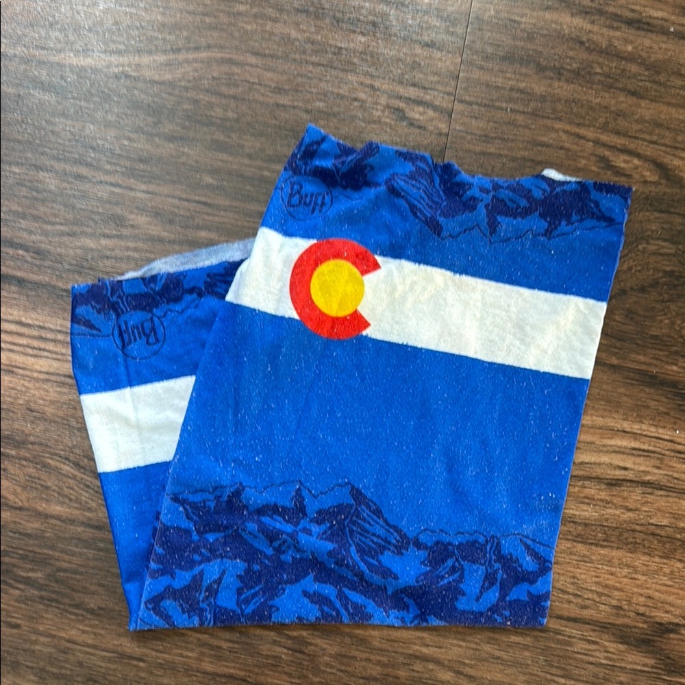 Buff Colorado Flag Blue Headwear
